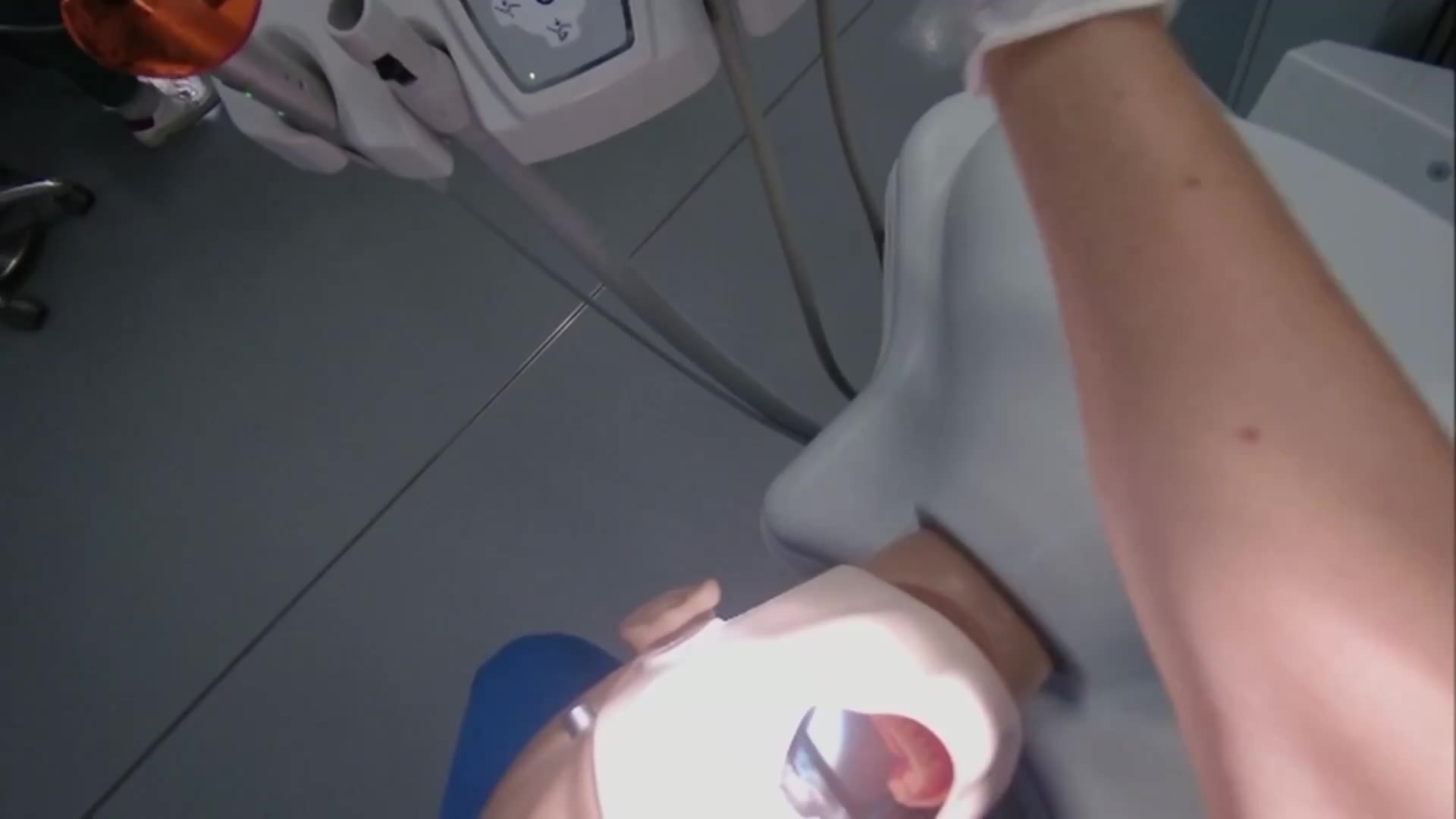 Wide-angle image from the point of view of the person working